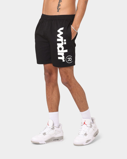 WNDRR Offcut Beach Shorts Black