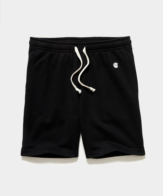 7" Midweight Warm Up Short in Black