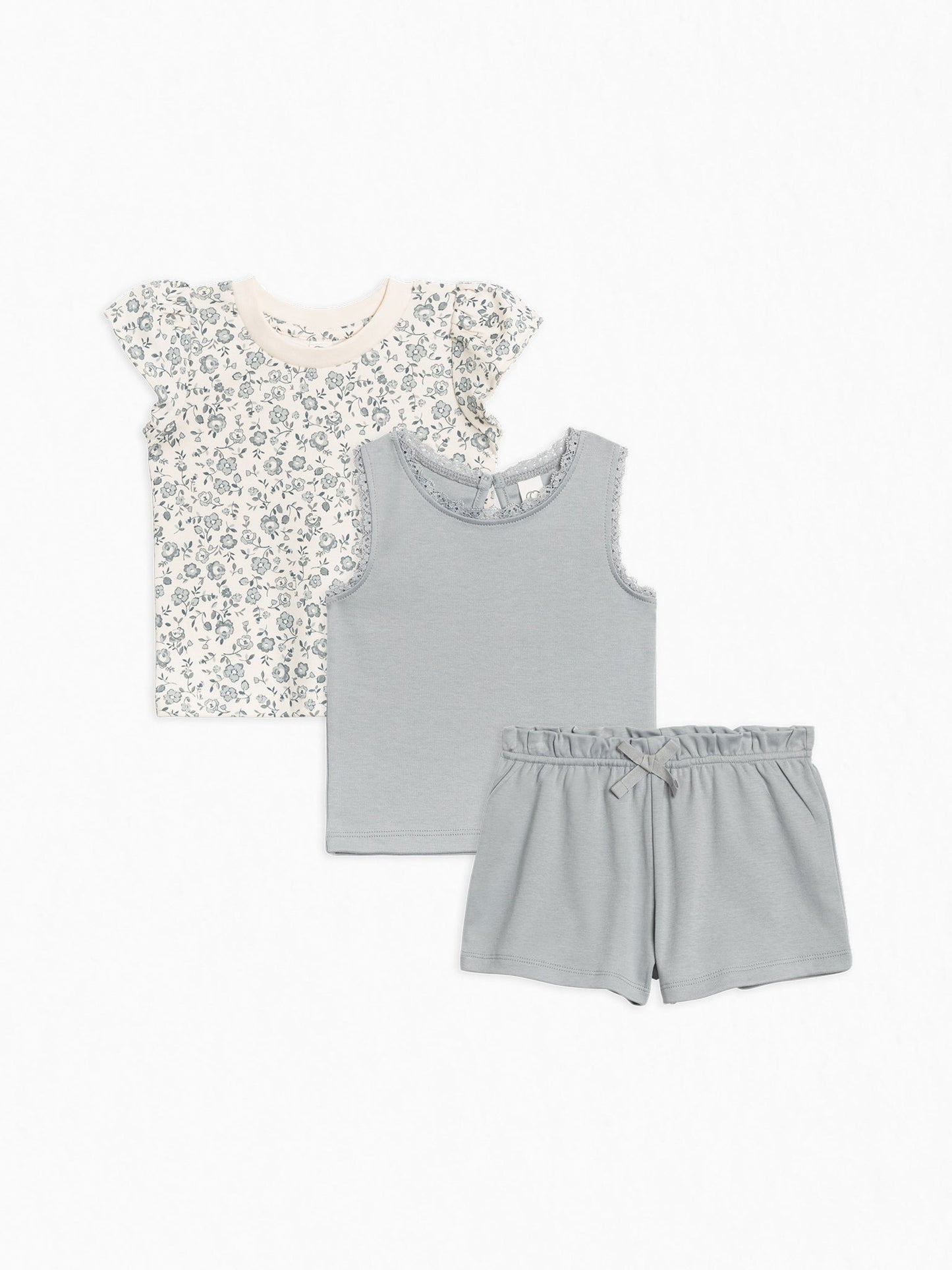 3-Piece Organic Toddler Girls Summer Bundle