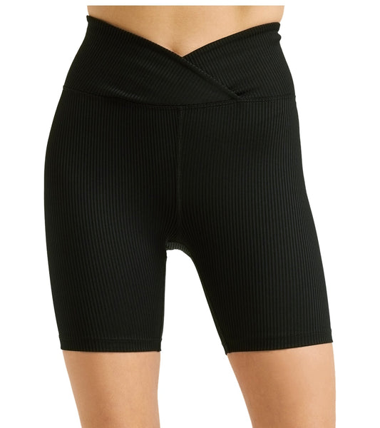 Year of Ours Ribbed V Waist Biker Shorts
