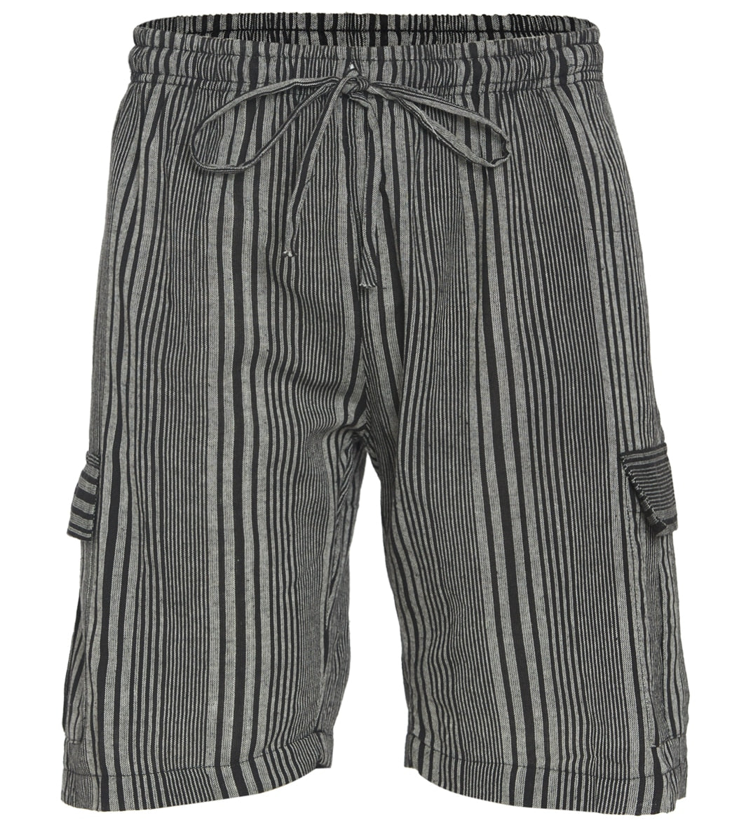 Yak & Yeti Men's Striped Shorts with Pockets