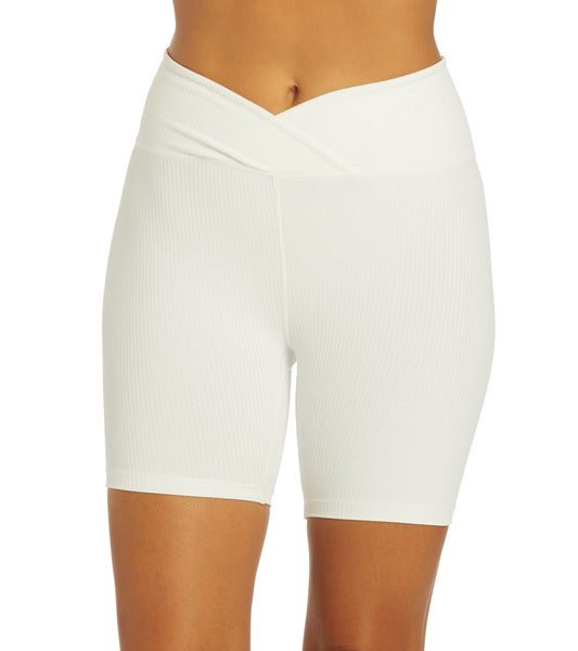 Year of Ours Ribbed V Waist Biker Shorts